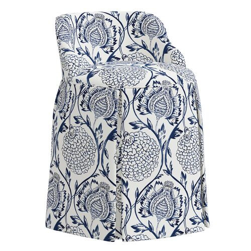 Addie Vanity Stool, Ranjit Floral | One Kings Lane
