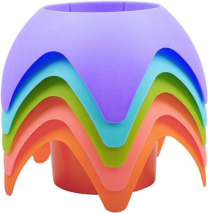 Beach Vacation Accessories, AOMAIS Beach Sand Coasters Drink Cup Holders(MultiColor, 5 Pack) | Amazon (US)