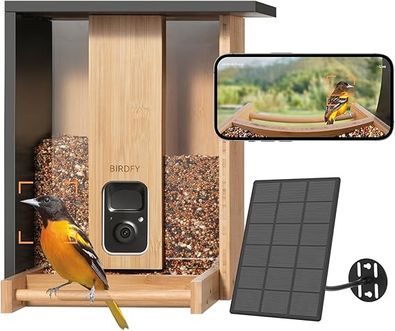 NETVUE by Birdfy AI Smart Bird Feeder with Camera Solar Powered, Permanent AI Identify 6000+ Bird... | Amazon (US)