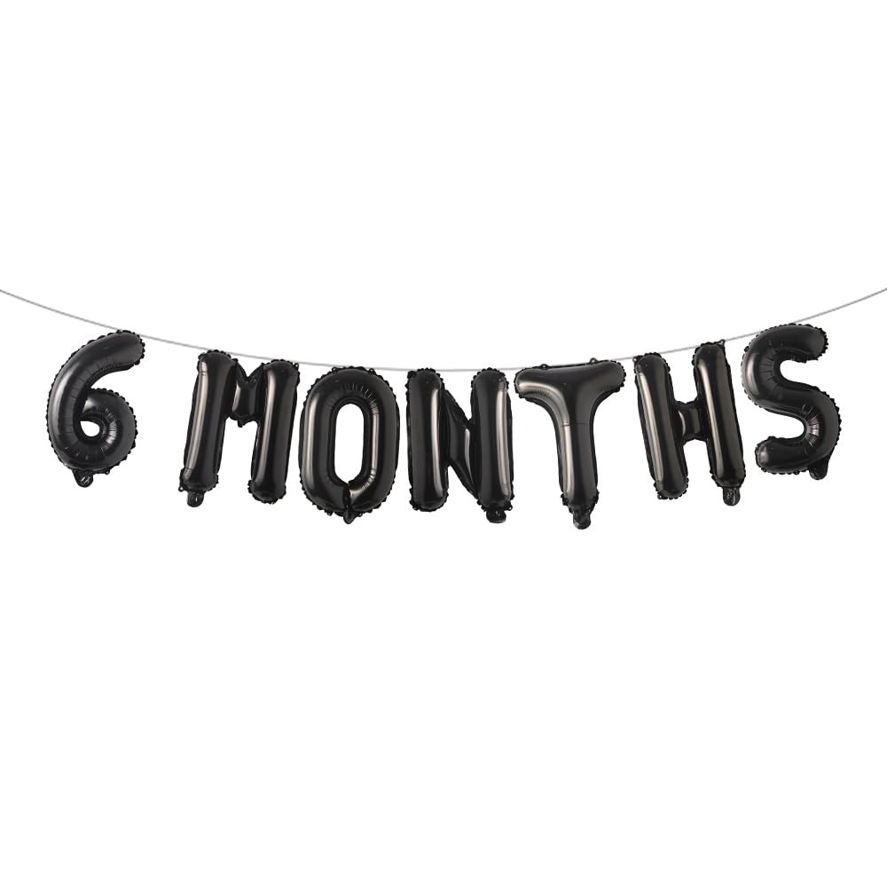 6 Months Balloons, 1/2 Year Banner, Half Birthday/6 Months Pregnant/One Half Year Birthday Baby S... | Amazon (US)