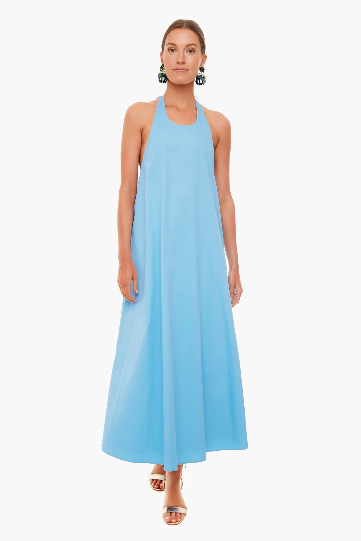 Breakers Blue Lyle Halter Dress | Tuckernuck (US)