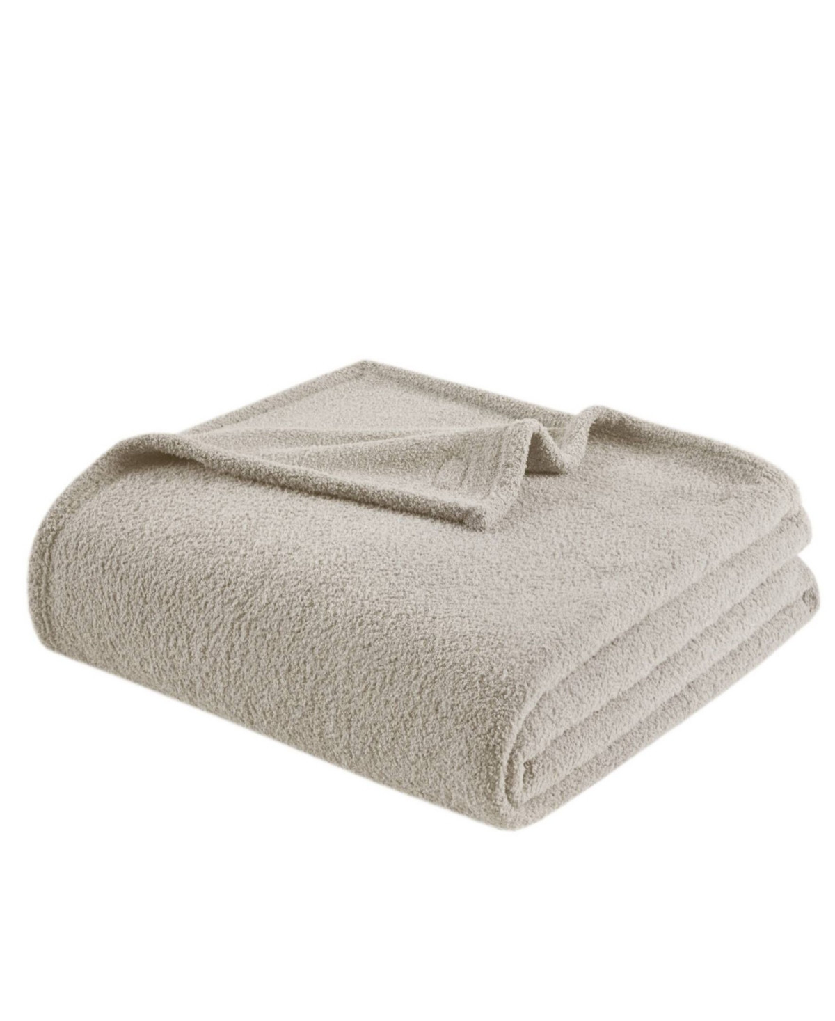 Madison Park Dream Soft Blanket, Twin - Light/pastel Brown | Macy's