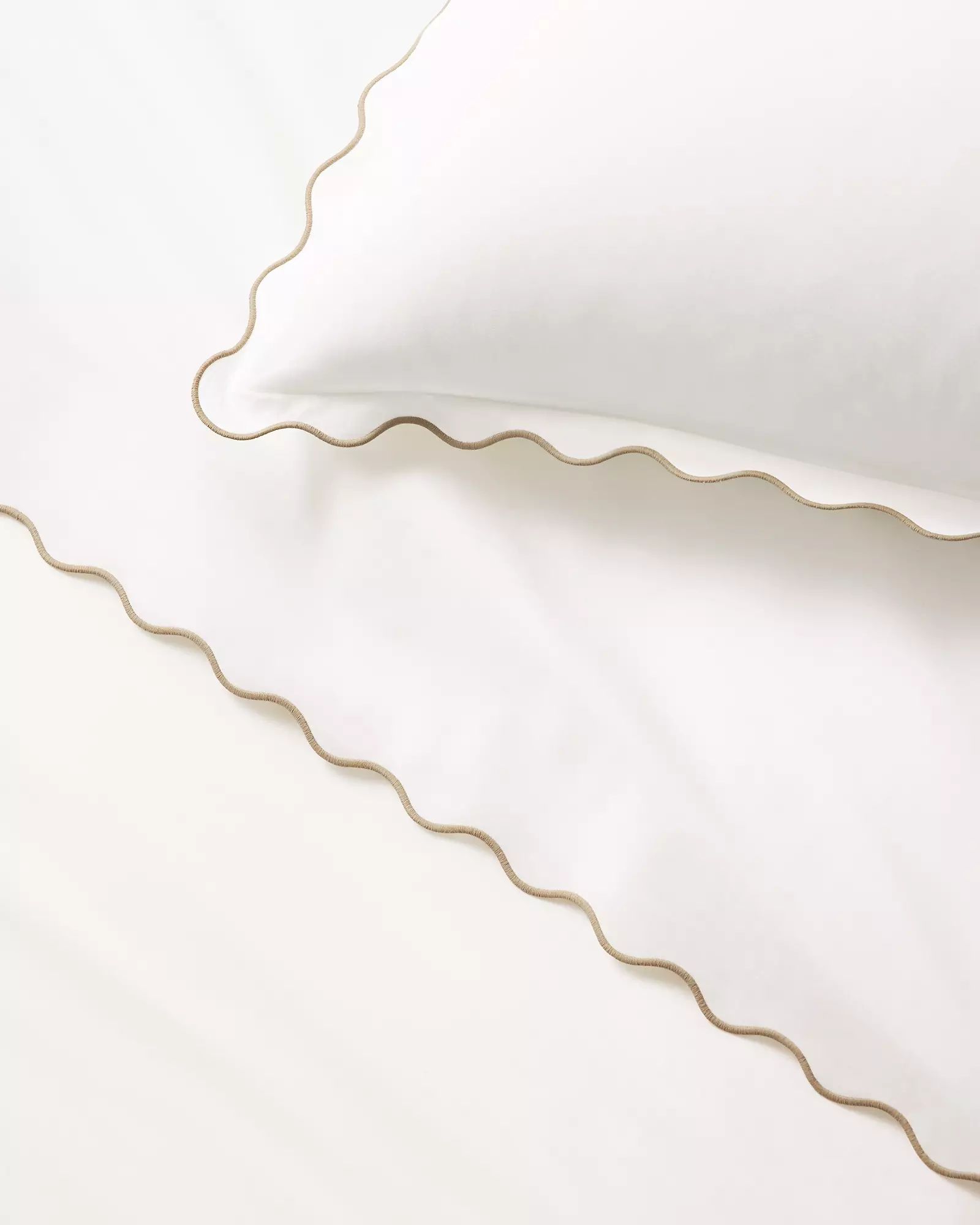 Wave Percale Duvet Cover | Serena and Lily