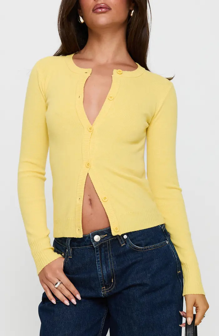 Lauraine Lemon Cardigan | Nordstrom