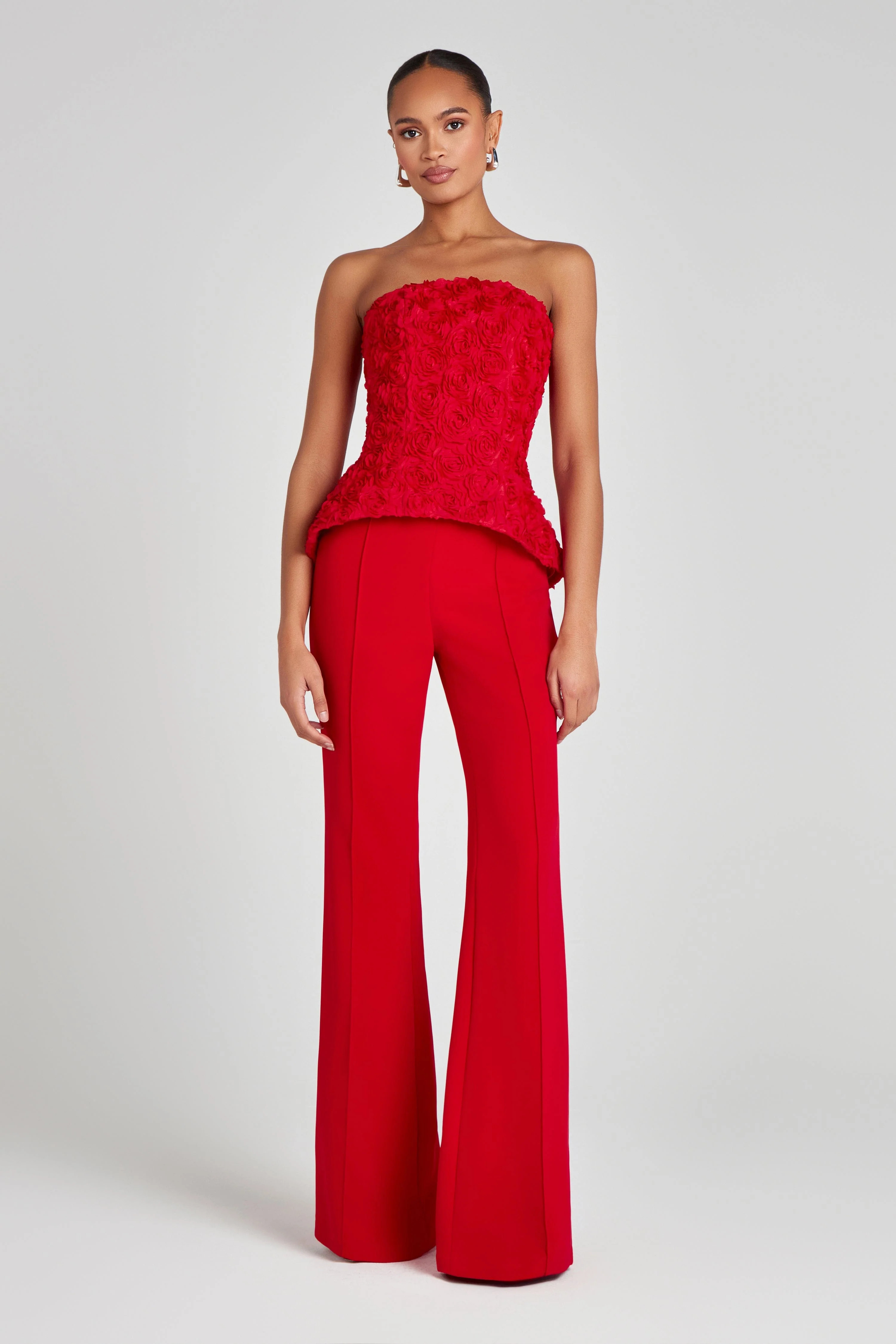 Charlotte Red Trousers | Nadine Merabi