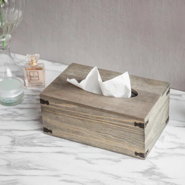 Hennings Wooden Tissue Box Cover | Wayfair North America