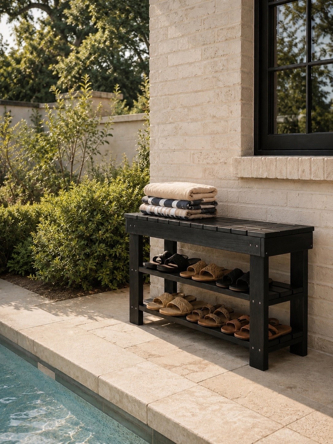 Poolside Essentials for a Resort-Worthy Summer ☀️🏖️

Turn your pool area into a stylish and functional retreat with this simple setup. A sleek outdoor storage bench keeps sandals organized and within reach, while neatly folded towels create that elevated resort-inspired look we all love. It’s the perfect blend of beauty and practicality for busy summer days spent by the water.

These are the little details that make your backyard feel like a luxury getaway right at home.

Follow @farmtotablecreations on Instagram for more cozy, elevated home finds and outdoor living inspiration. 🤍

#LTKHome #PoolsideStyle #BackyardGoals #OutdoorLiving #PoolDecor #OutdoorFurniture #SummerAtHome #BackyardOasis #PatioInspiration #HomeDecorFinds #PoolsideLiving #ResortStyle #OutdoorOrganization #ModernFarmhouseStyle #LuxuryOutdoorLiving #BackyardDesign #SummerEssentials #LTKFinds #HomeInspiration #FarmToTableCreations

#LTKHome #LTKSeasonal #LTKSaleAlert