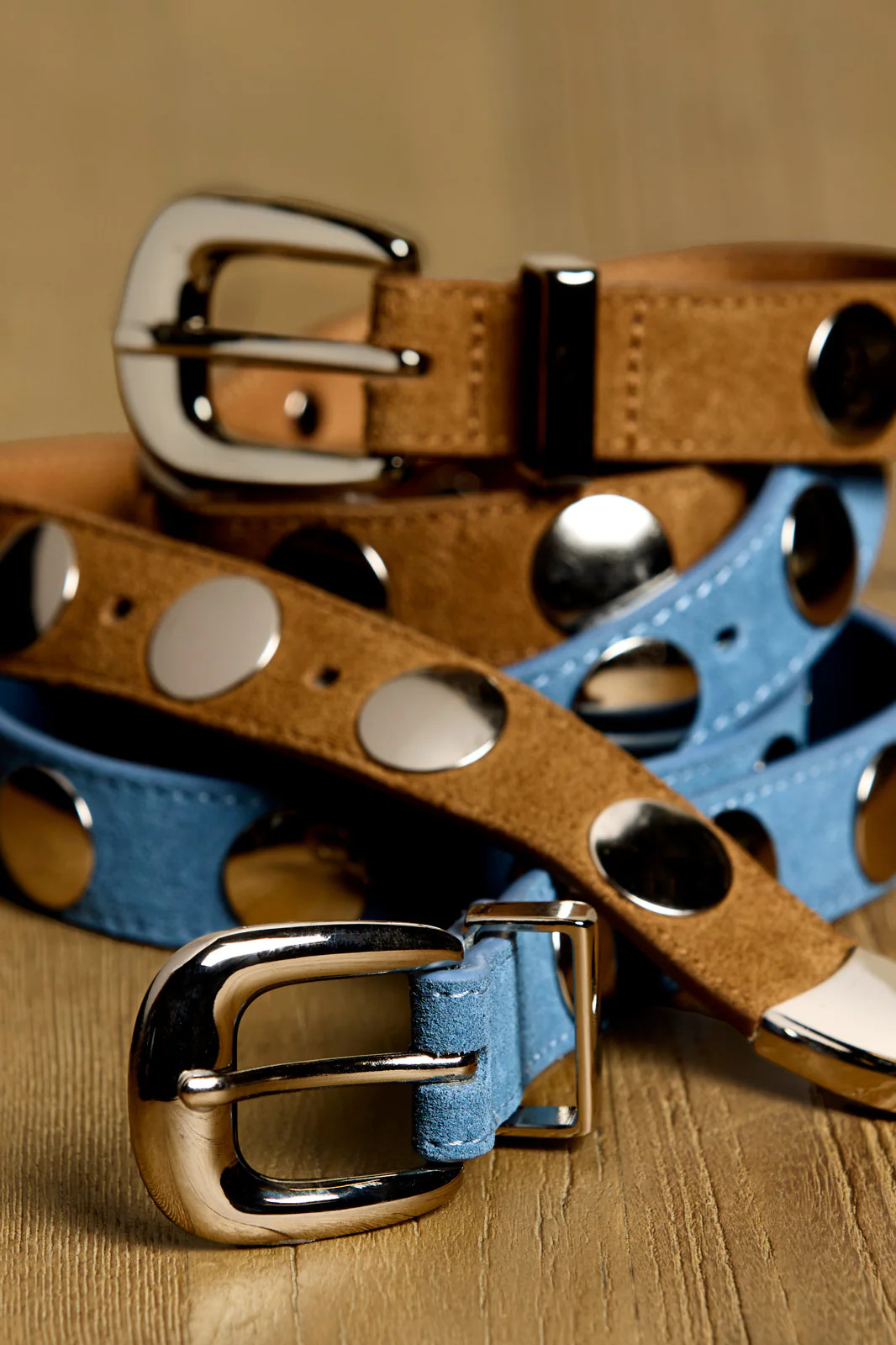 Brett Studded Suede Belt | Evereve