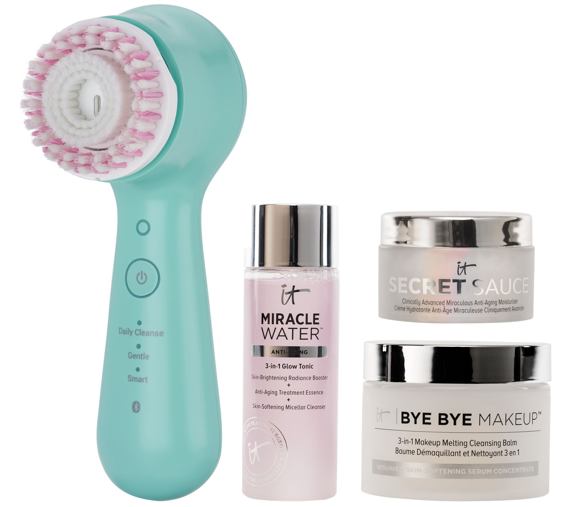 Clarisonic Mia Smart Cleansing System & IT Cosmetics Set | QVC