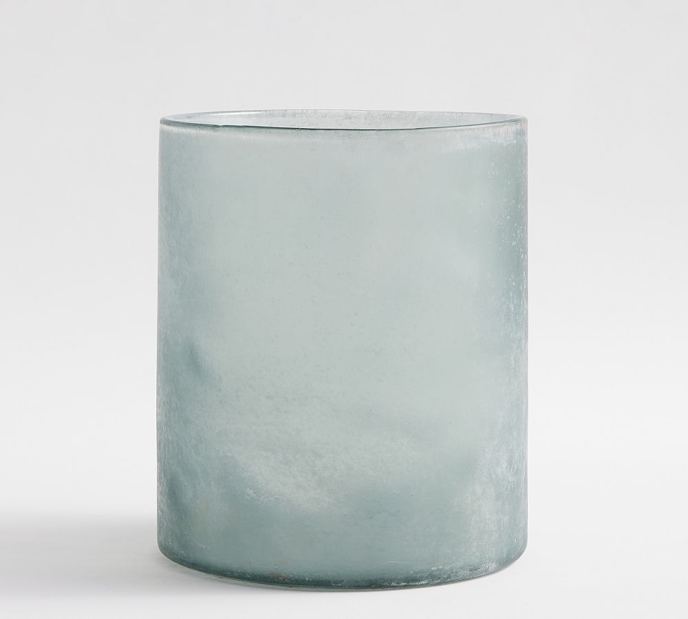 Montauk Frosted Handcrafted Glass Candleholder | Pottery Barn (US)