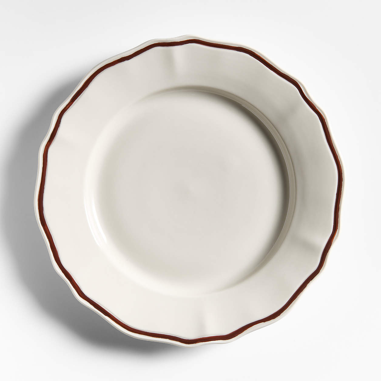 Claret Stoneware Dinner Plate + Reviews | Crate & Barrel | Crate & Barrel