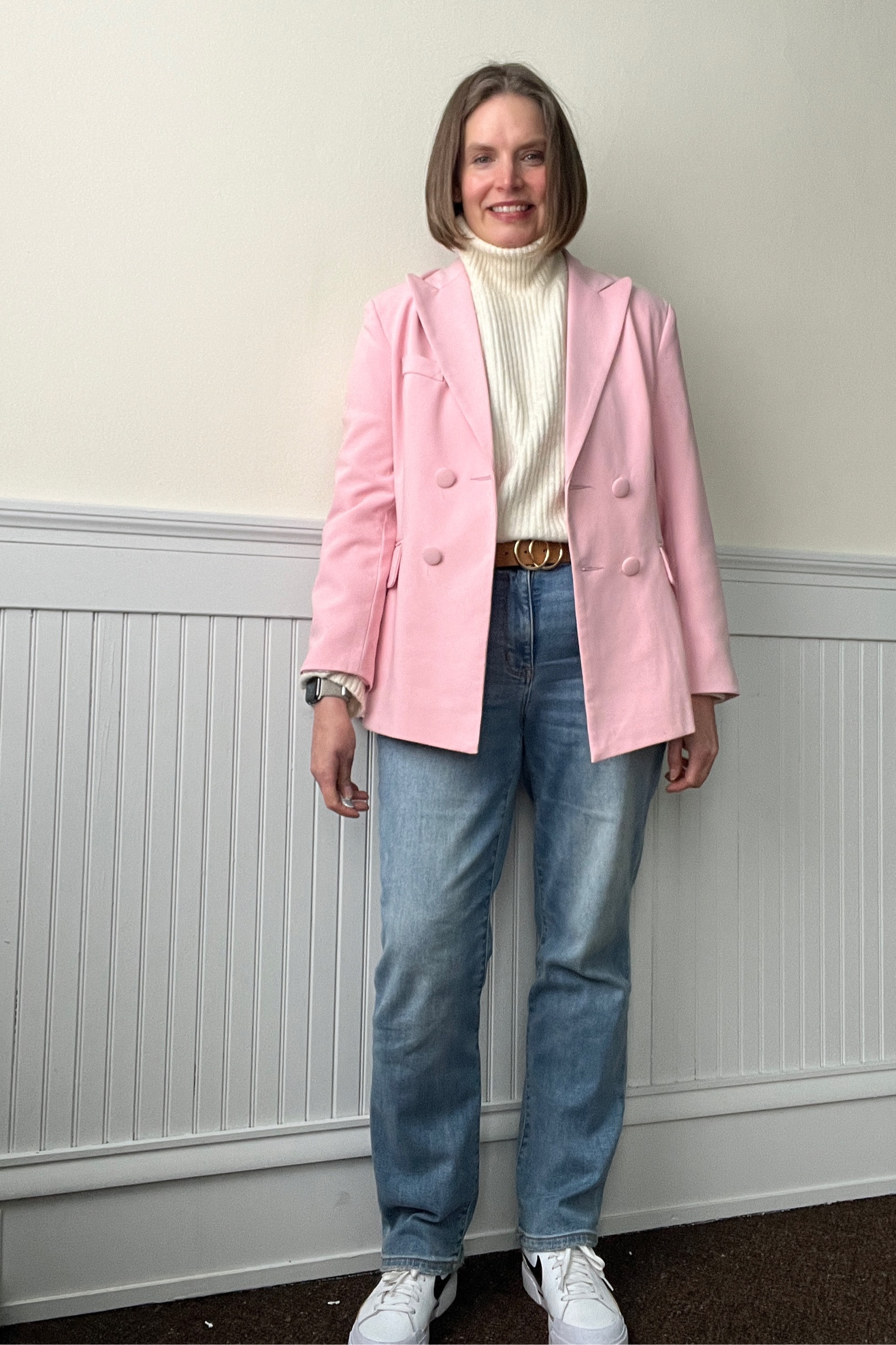 Pink blazer looks 

#LTKover40 #LTKSeasonal #LTKmidsize