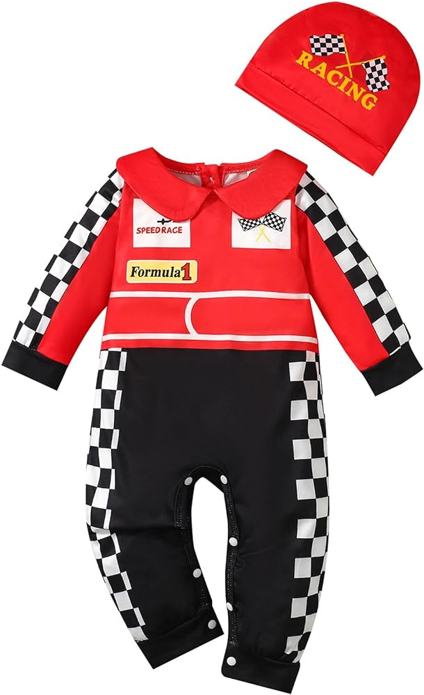 Newborn Boy Halloween Costume Outfit Baby Halloween Costume Clothes Uniform Romper with Hat | Amazon (US)