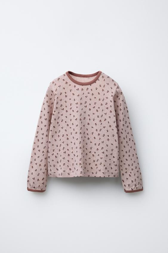 FLORAL POINTELLE TOP | Zara US