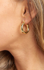LUV AJ Baby Amalfi Tube Hoops ~ 14K Plated Gold | Show Me Your Mumu