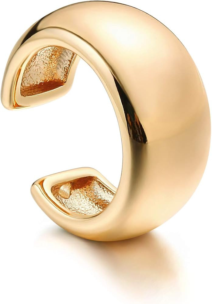 MYEARS Women Ear Cuff Earring Gold Non Pierced Ear Cartilage Clip on Wrap Hoop 14K Gold Filled Ti... | Amazon (US)