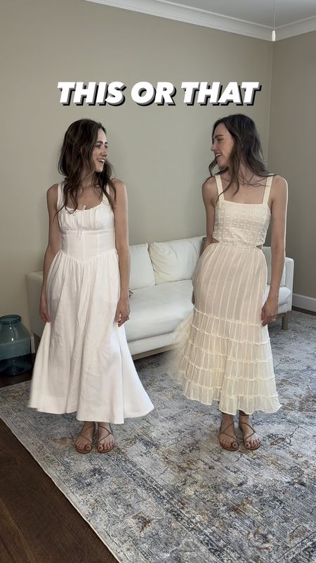 White/ivory summer dresses 🤍 which one do you like better?! 

#LTKVideo #LTKSeasonal #LTKStyleTip