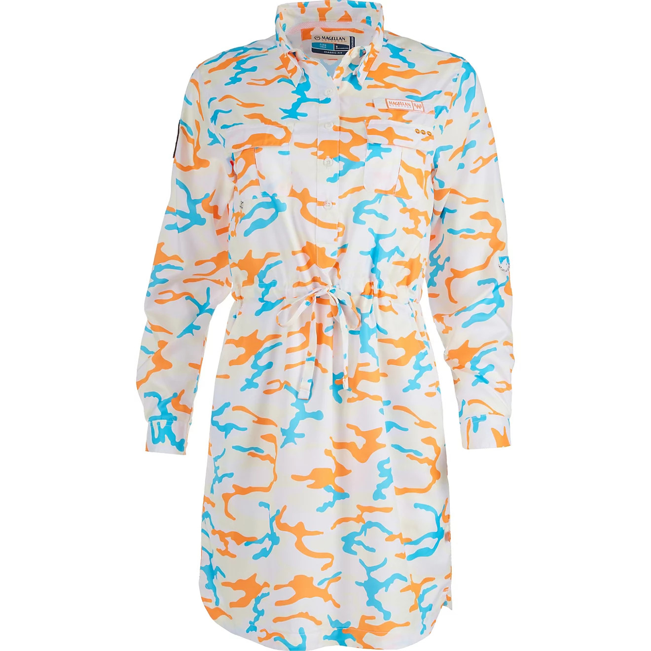 Magellan Outdoors Women's Whataburger Camo Print Shirt Dress | Academy Sports + Outdoors