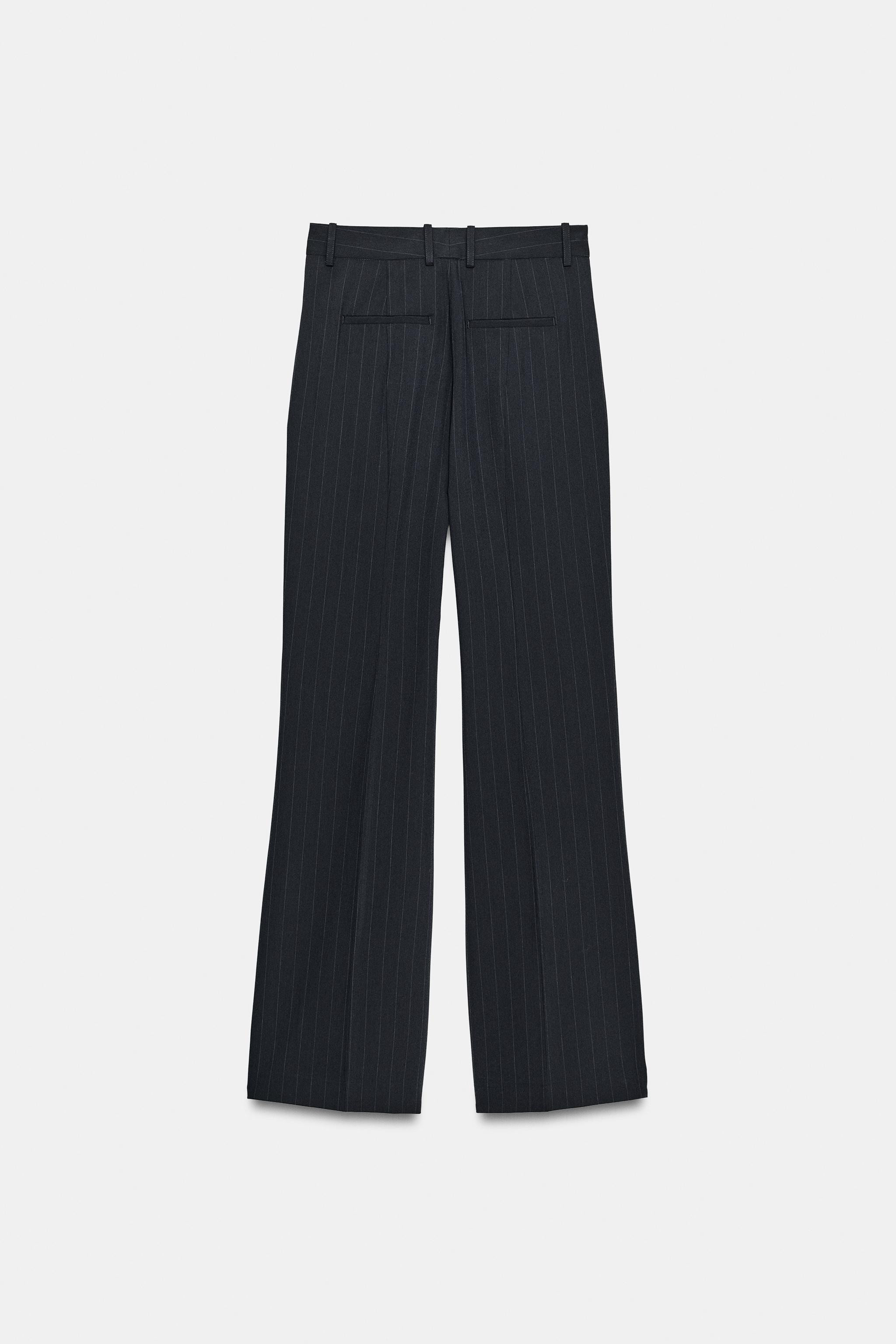 HIGH-WAIST PINSTRIPE TROUSERS ZW COLLECTION | Zara UK