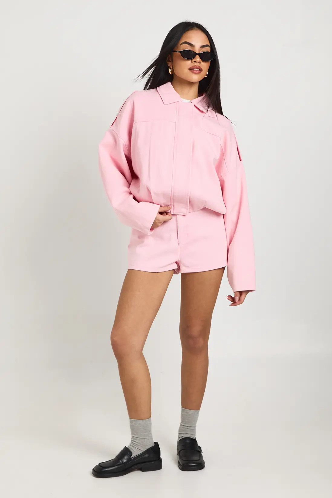 Pink Denim Mini Short | Boohoo | Boohoo.com (UK & IE)