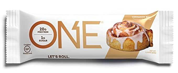 ONE Protein Bar, Cinnamon Roll, 2.12 oz. (12 Pack), Gluten-Free Protein Bar with High Protein (20g)  | Amazon (US)