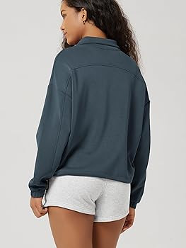 ODODOS Women's Modal Soft Cinchable Sweatshirts Half Zipper Funnel Neck Oversize Pullover with Po... | Amazon (US)