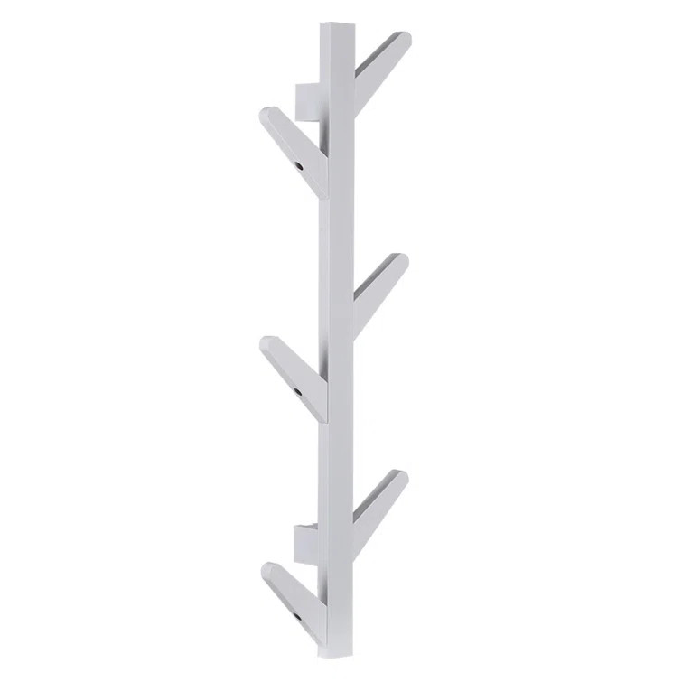 Brunot Wall Mounted Coat Rack in White | Wayfair North America