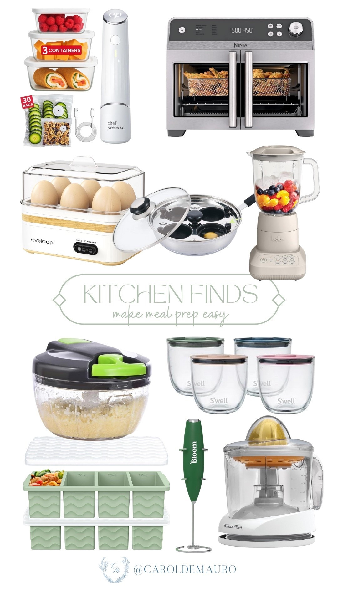 Getting healthy meals on the table is finally feeling a little less chaotic thanks to these clever kitchen finds! From the egg cooker to the veggie chopper, these gadgets are the total game changers your meal prep routine has been waiting for.

amazon finds, food storage, organization tips, fridge organization, pantry goals, home organization, kitchen hacks, kitchen appliances

#LTKHome #LTKU #LTKSeasonal