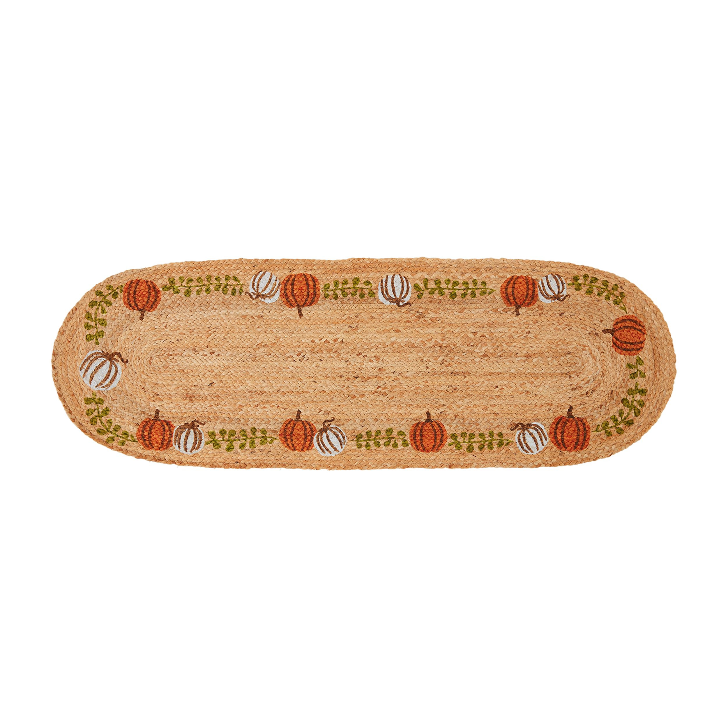 Mud Pie Pumpkin Jute Runner; 17" x 51" | Amazon (US)