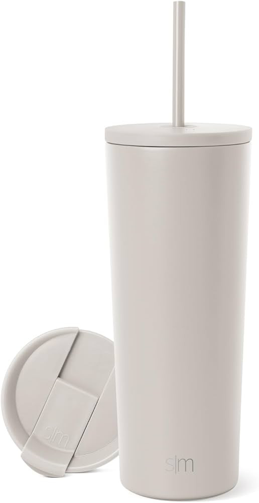 Simple Modern Insulated Tumbler with Lid and Straw | Iced Coffee Cup Reusable Stainless Steel Wat... | Amazon (US)
