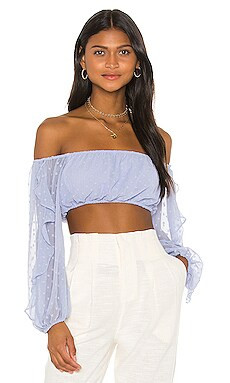 Tularosa One Sweet Day Top in Light Blue from Revolve.com | Revolve Clothing (Global)