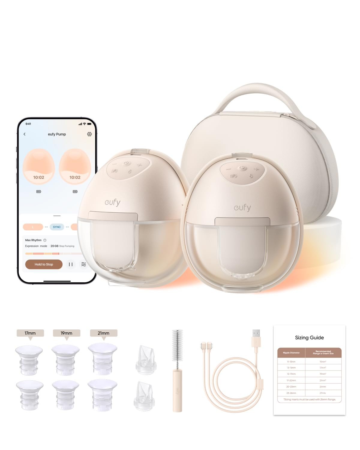 eufy Wearable Breast Pump S1 Pro, Electric Hands-Free Breast Pump with Heating Technology, Portab... | Amazon (CA)