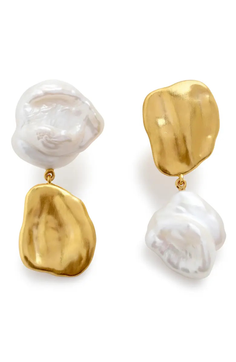 x Amy Powney Keshi Pearl Drop Earrings | Nordstrom