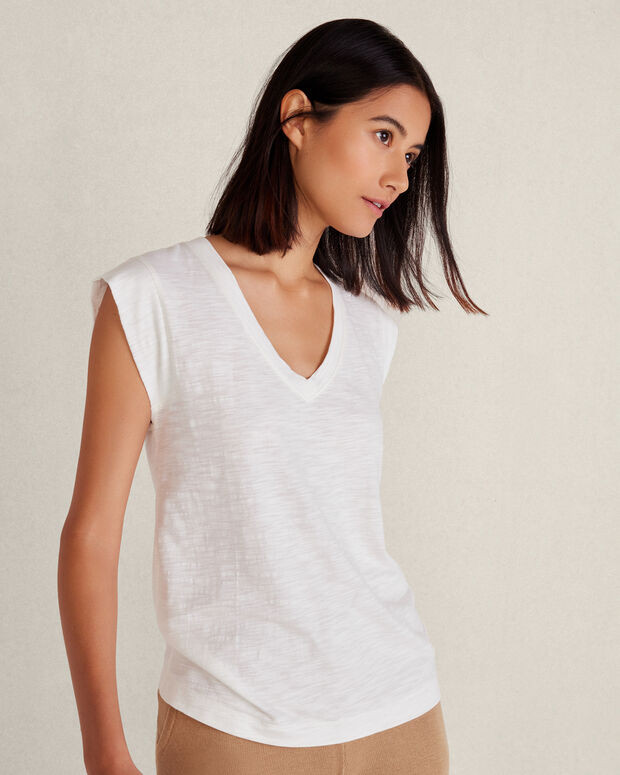 Organic Cotton Modal V-Neck Tee | Talbots