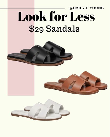 Look for less, designer inspired, sandals, 

#LTKShoeCrush #LTKFindsUnder50 #LTKStyleTip