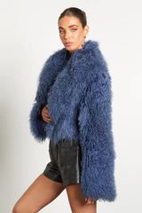 Elsa Cropped Mongolian Fur Coat | Twenty Fall