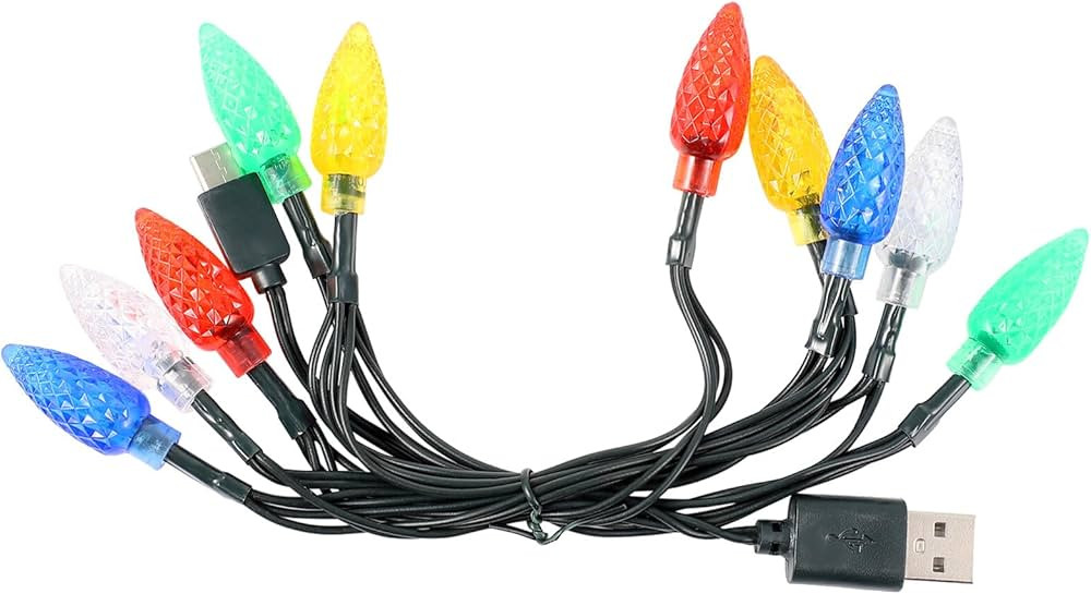 DOITOOL 108cm USB Ladekabel, 1 Stück Lichterkette Datenkabel Ladegerät, 3 V Lichtladekabel Mult... | Amazon (DE)