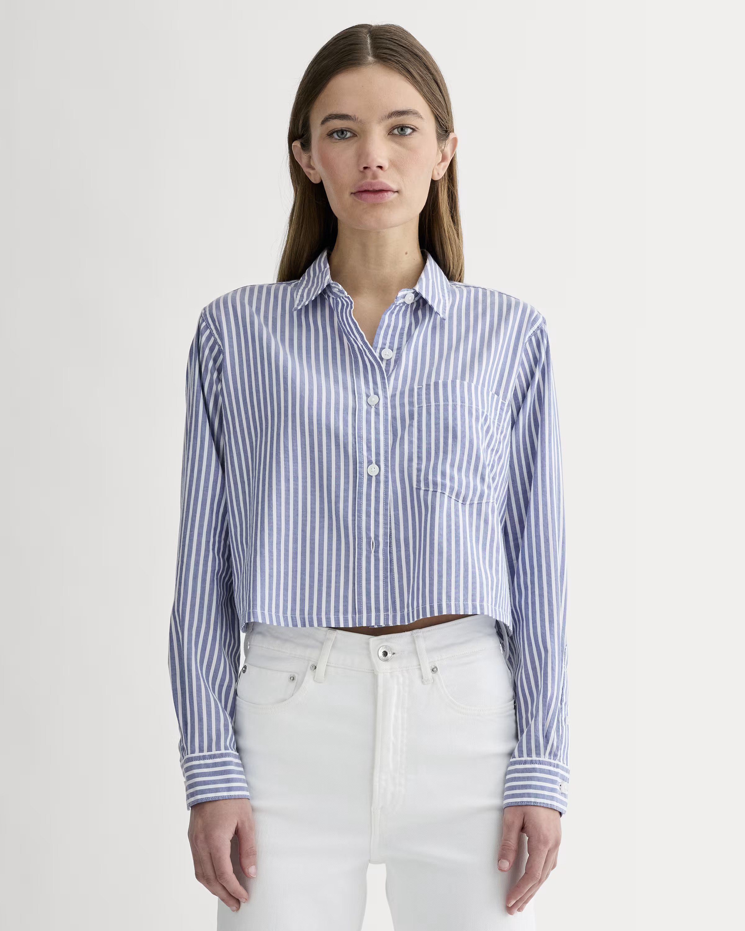 The Way-Short Shirt in Silky Cotton | Everlane