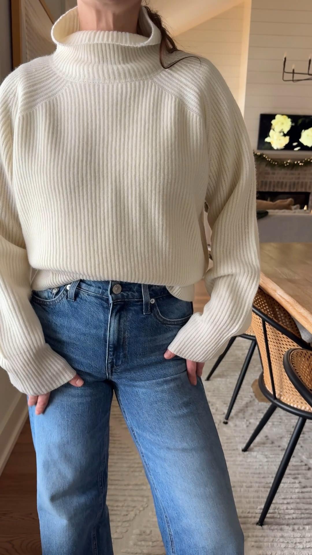 Jeans run small - I went up a size from my usual
I’m in a 26 SHORT
Sweater size smalll

#LTKOver40 #LTKgrwm #LTKootd