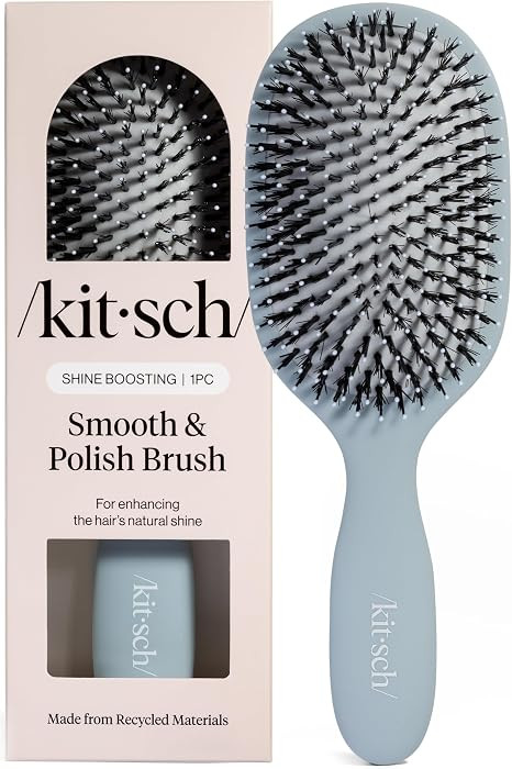 Kitsch Smooth & Polish Hair Brushes For Women and Men - Haze Blue | Amazon (US)