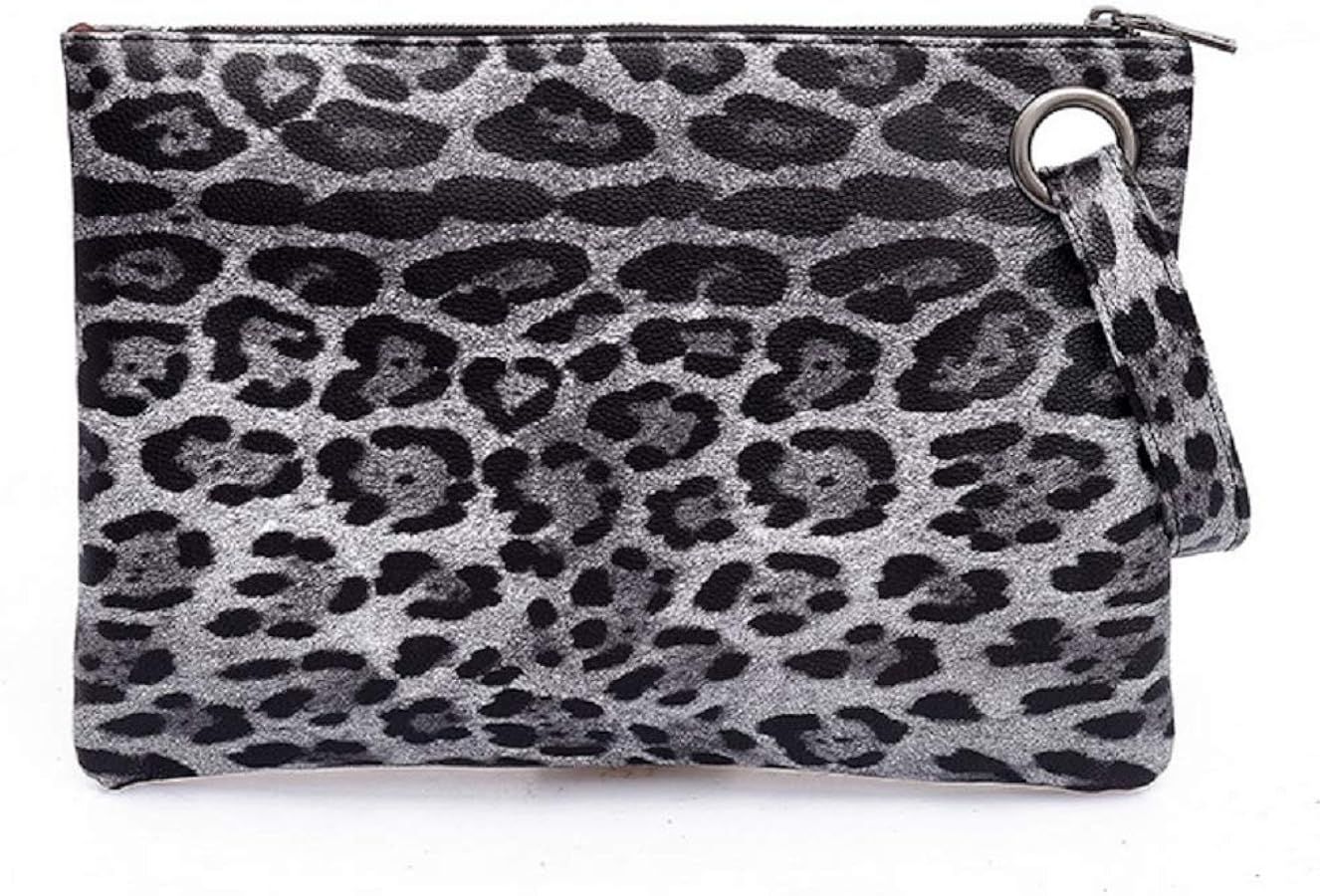 Womens Oversized Clutch Bag Purse Pu Leather Evening Wristlet Handbag | Amazon (US)