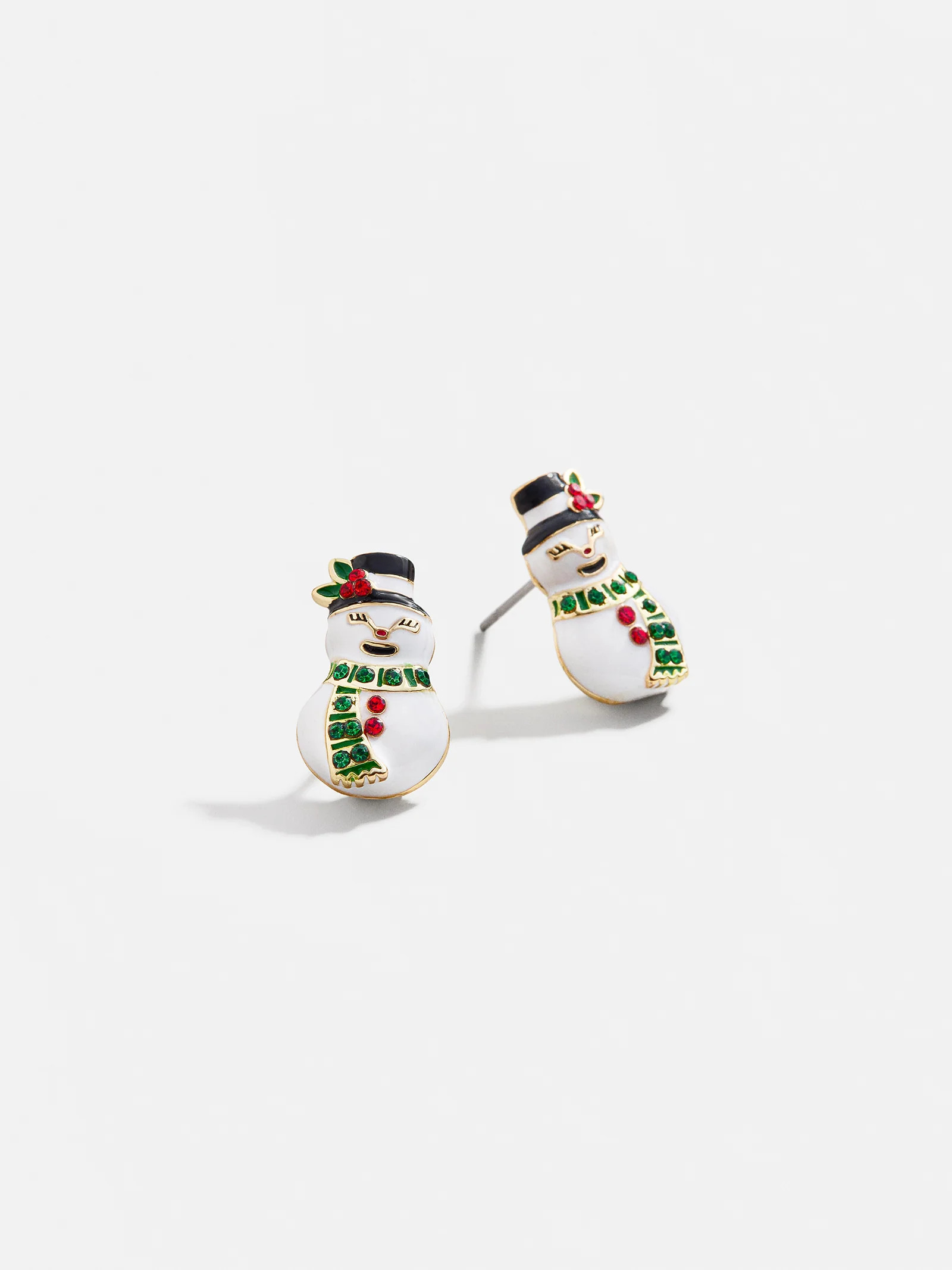 Snowman Stud Earrings - Snowman Delicate Stud Earrings | BaubleBar (US)