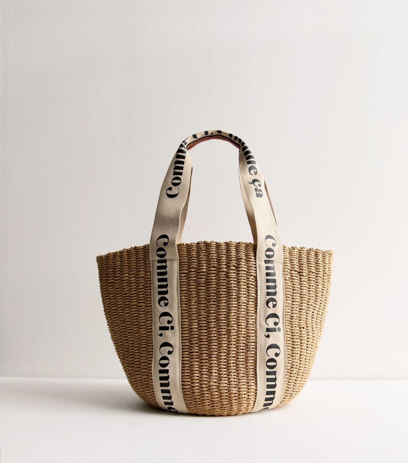 Brown Woven Wicker Tote Bag | New Look | New Look (UK)