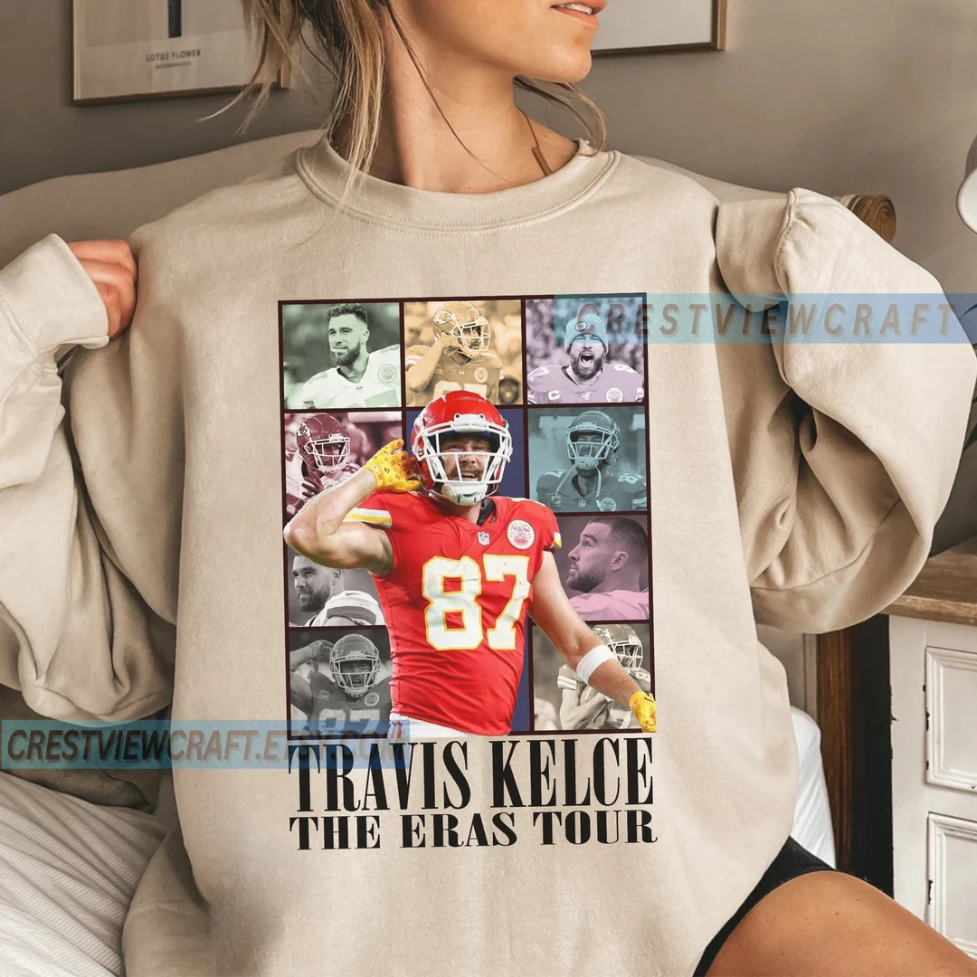 Travis Kelce the Eras Tour Shirt Vintage 90s Sports Bootleg - Etsy | Etsy (US)