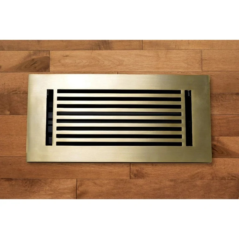 Cast Aluminum Linear Bar Vent Covers - Satin Brass - 4 x 8 (Overall 5.75 x 9.75) | Walmart (US)