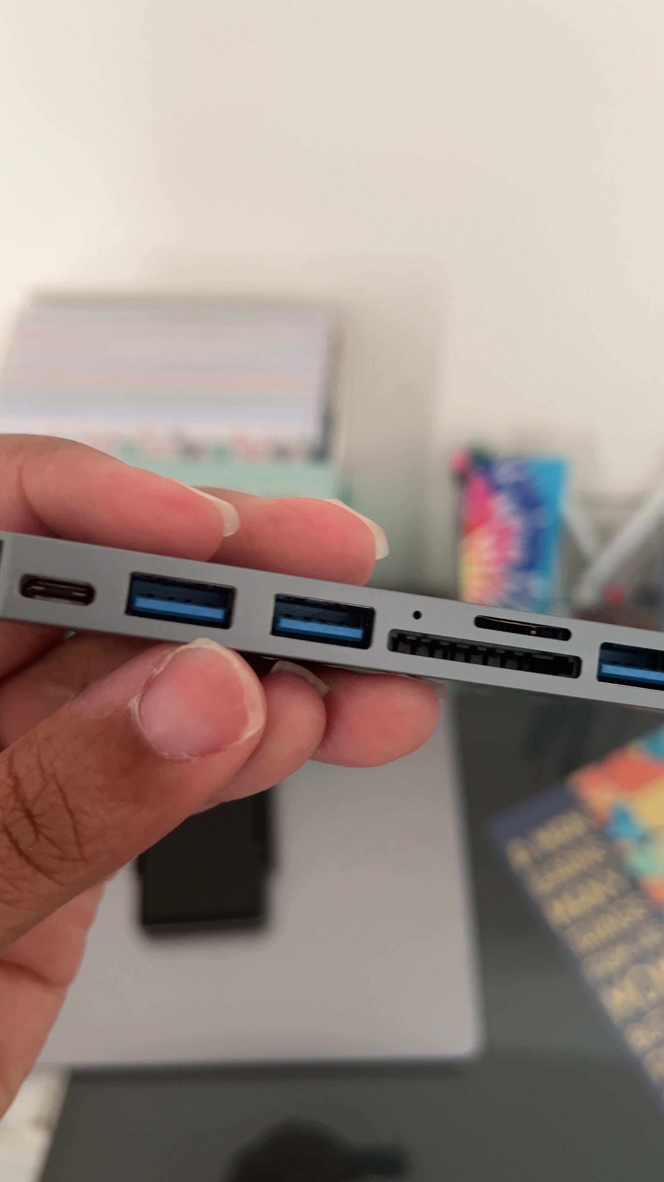 RayCue multiport adapter allows me to easily transfer my video clips or photos to my external hard drive. 

This multiport adapter has 3 USB ports, 1 SD Card and Mini SD Card port and 1 Thunderbolt port.

This adapter is very much needed if you have a MacBook Pro with only two ports.

MacBook accessories
SD Card Reader for MacBook
USB Ports Adapter 

#LTKhome #LTKVideo #LTKfindsunder50