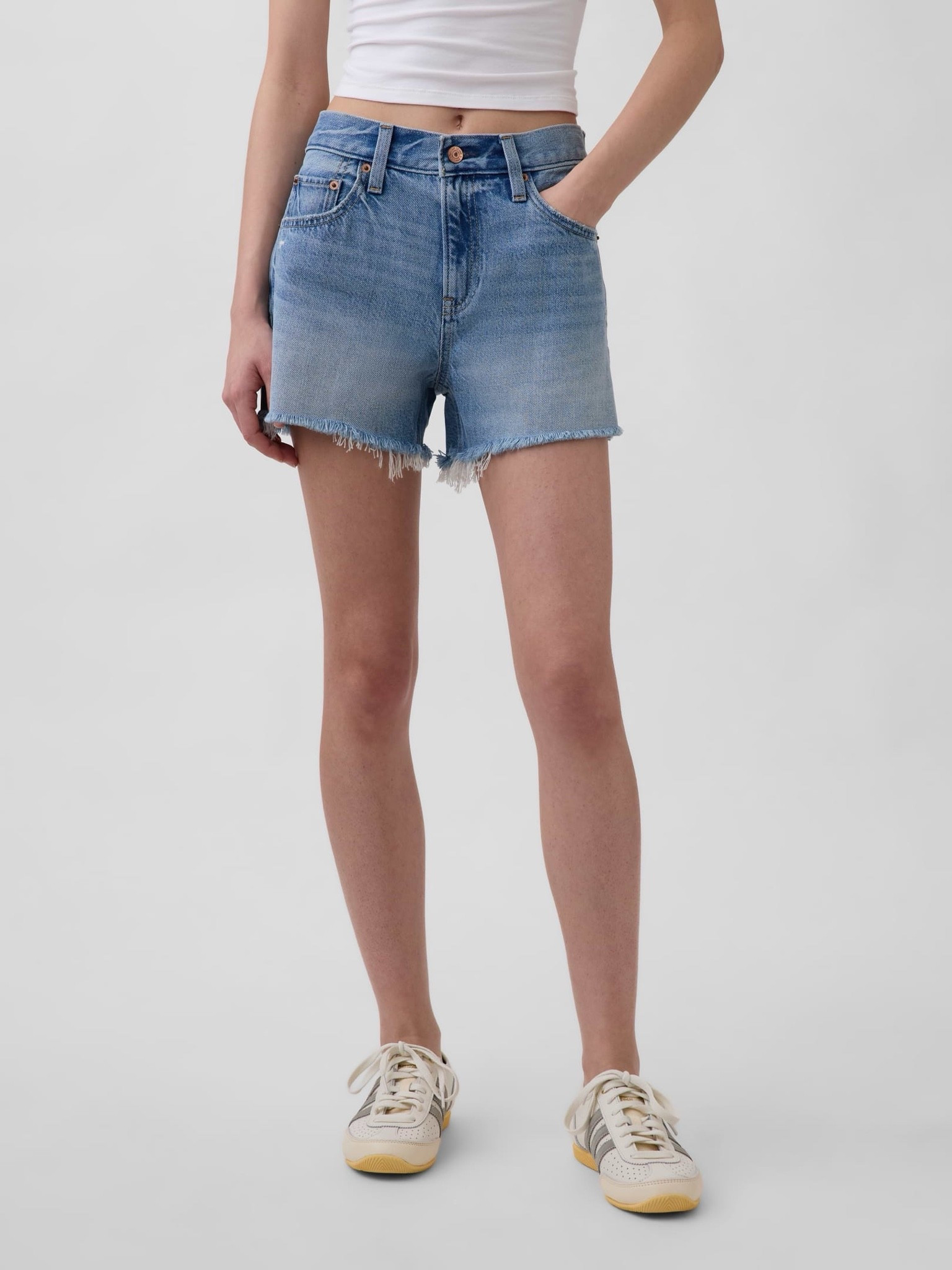 4" Mid Rise UltraSoft Relaxed Cutoff Shorts

#LTKSaleAlert #LTKOver40