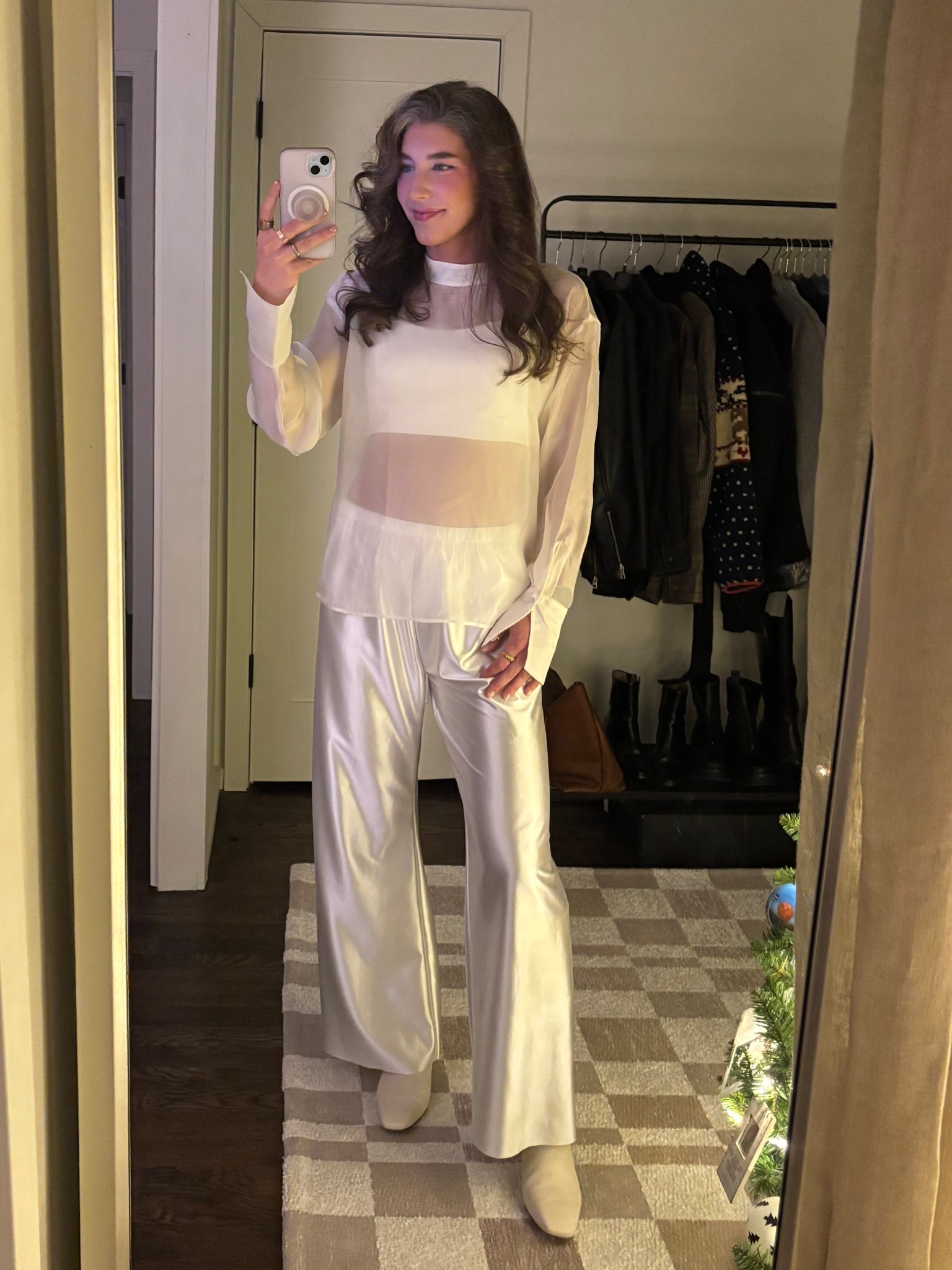NYE outfit! Shirt comes in white and black and is on SALE for $20, and the pants come in many colors and are only $35 from AMAZON! Talk about an expensive-looking yet cheap outfit!! Boots are sam Edelman and SO comfortable. I have them in multiple colors. 

#LTKSeasonal #LTKSaleAlert #LTKFindsUnder50