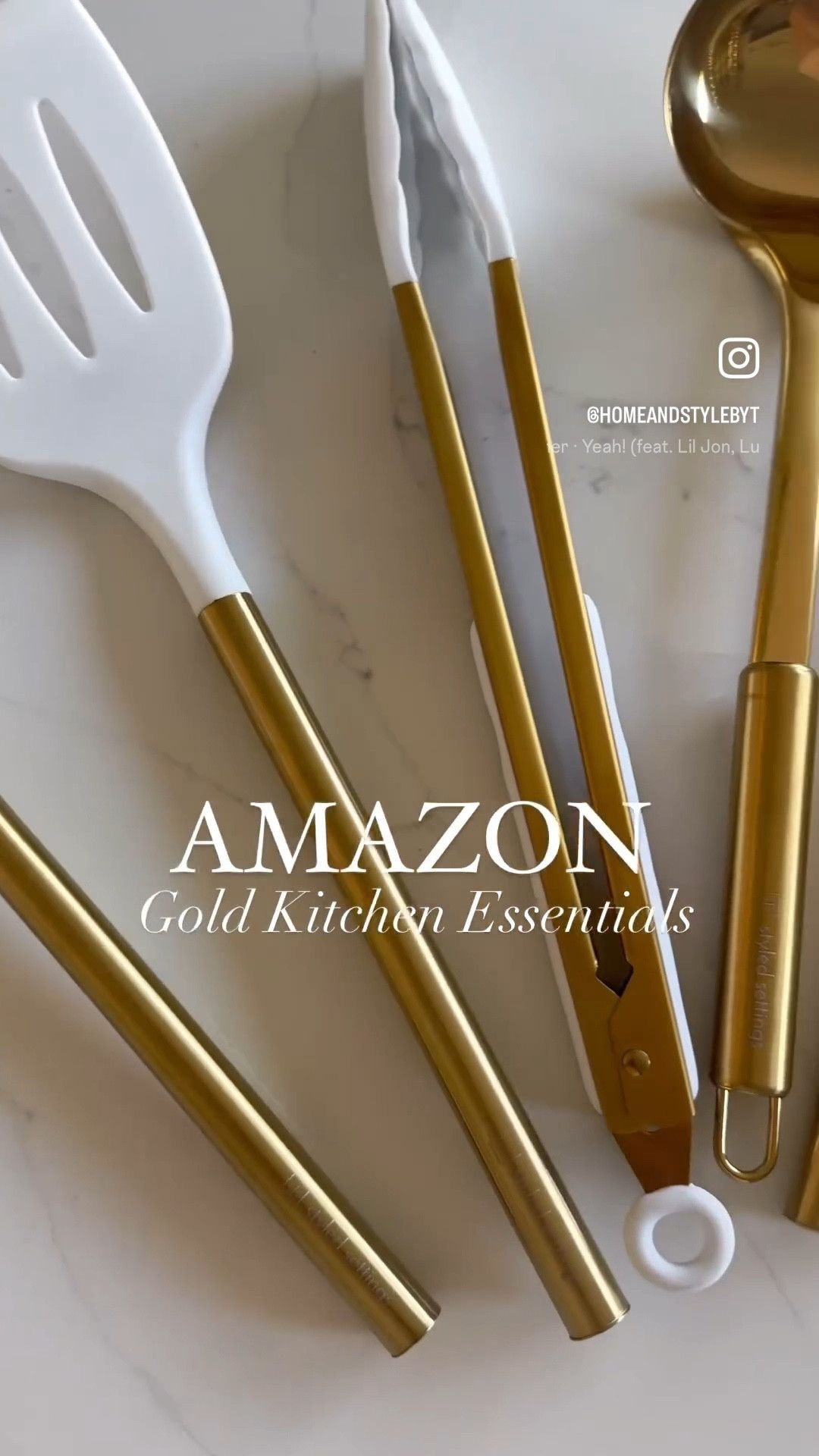 Functional but make them pretty! Gold kitchen essentials 