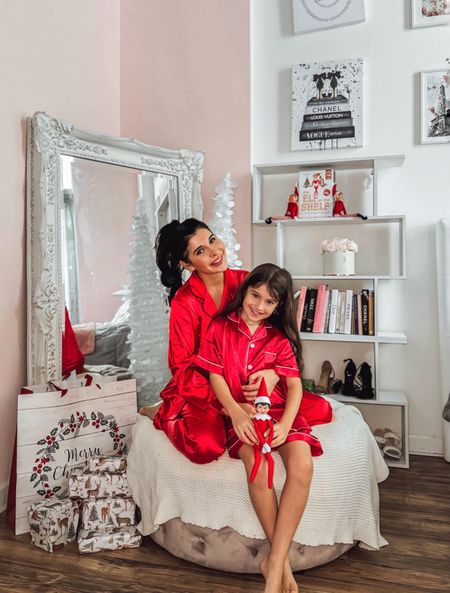 The coziest satin pajamas that come in different colors and lengths for the whole family and fit tts ❤️

#LTKkids #LTKHoliday #LTKfamily